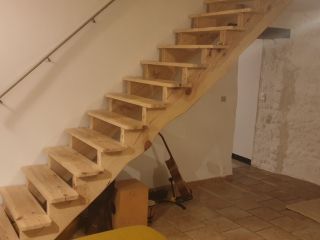 Escalier en pin